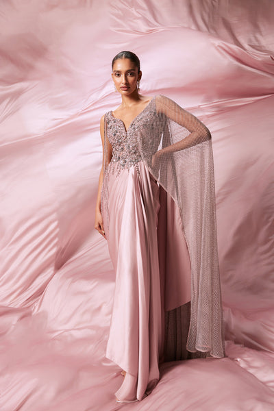 Le Rosé Drape Gown