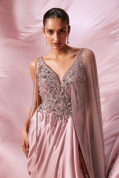 Le Rosé Drape Gown